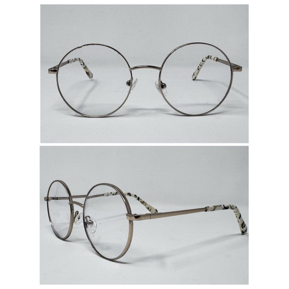 RZ by Rachel Zoe Donna MGD Silver Round Eyeglass Frames 53-19-142